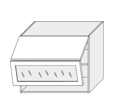 ArtExt Kuchyňská skříňka horní FLORENCE lesk | W8BS 90 WKF Aventos Barva korpusu: Bílá
