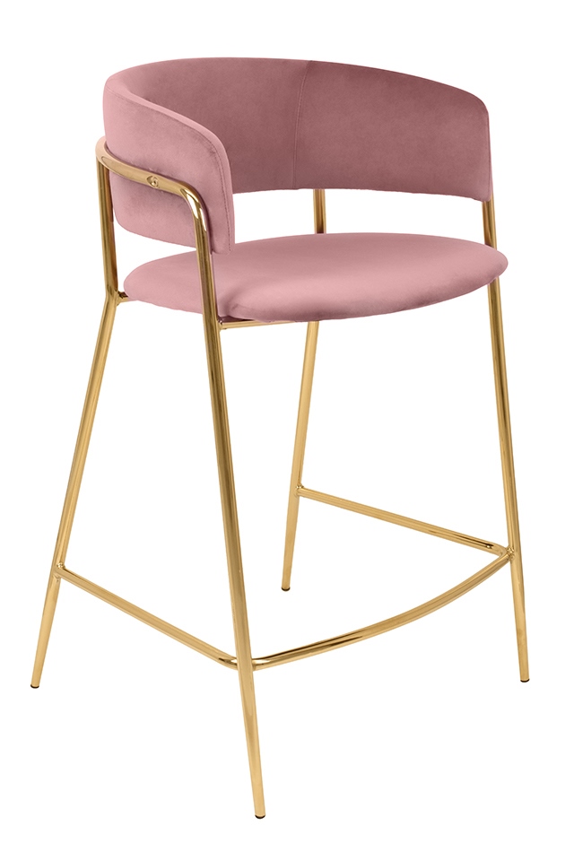 Levně ArtKing Barová židle DELTA 65 Barva: Růžová