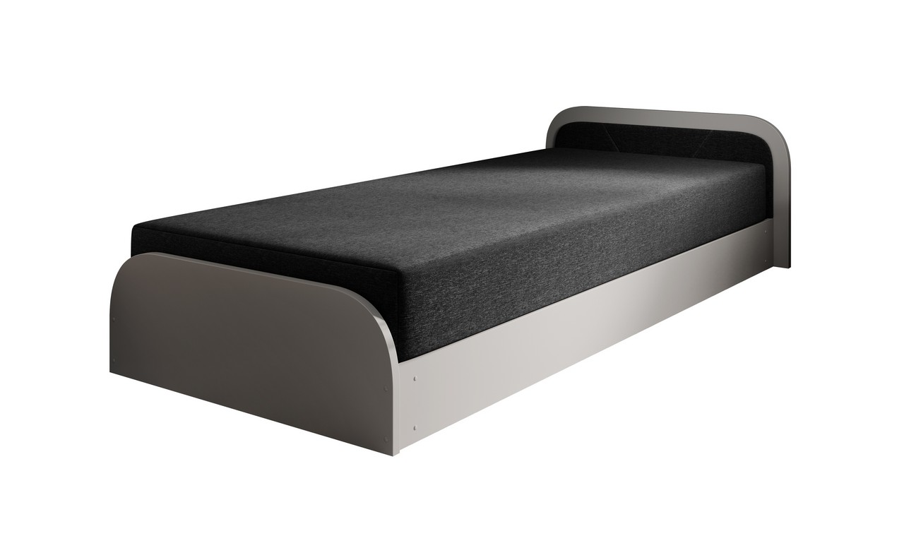 Artelta Jednolůžková postel PARYS šedá | 80 x 190 cm Barva: Pravá / Sawana 14