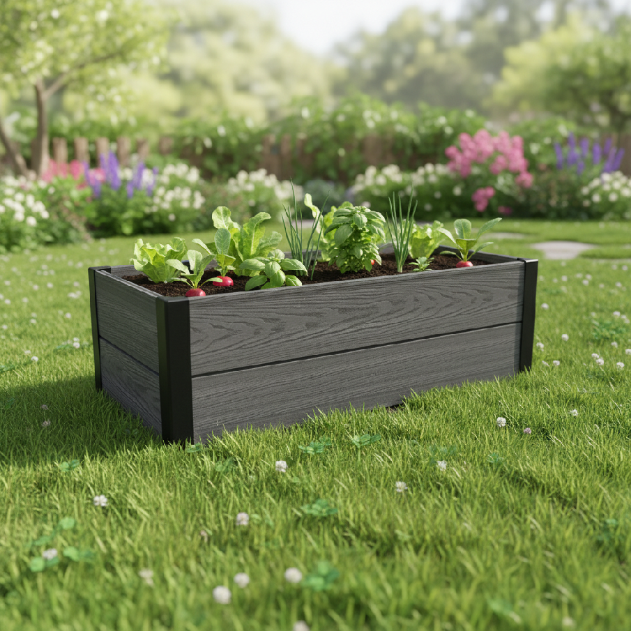 Levně KETER Vyvýšený záhon HEDGE trough | grafit