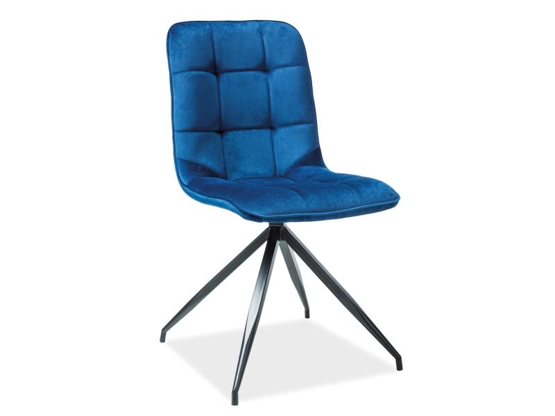 Signal Jídelní židle Texo Velvet Barva: Modrá / Bluvel 86