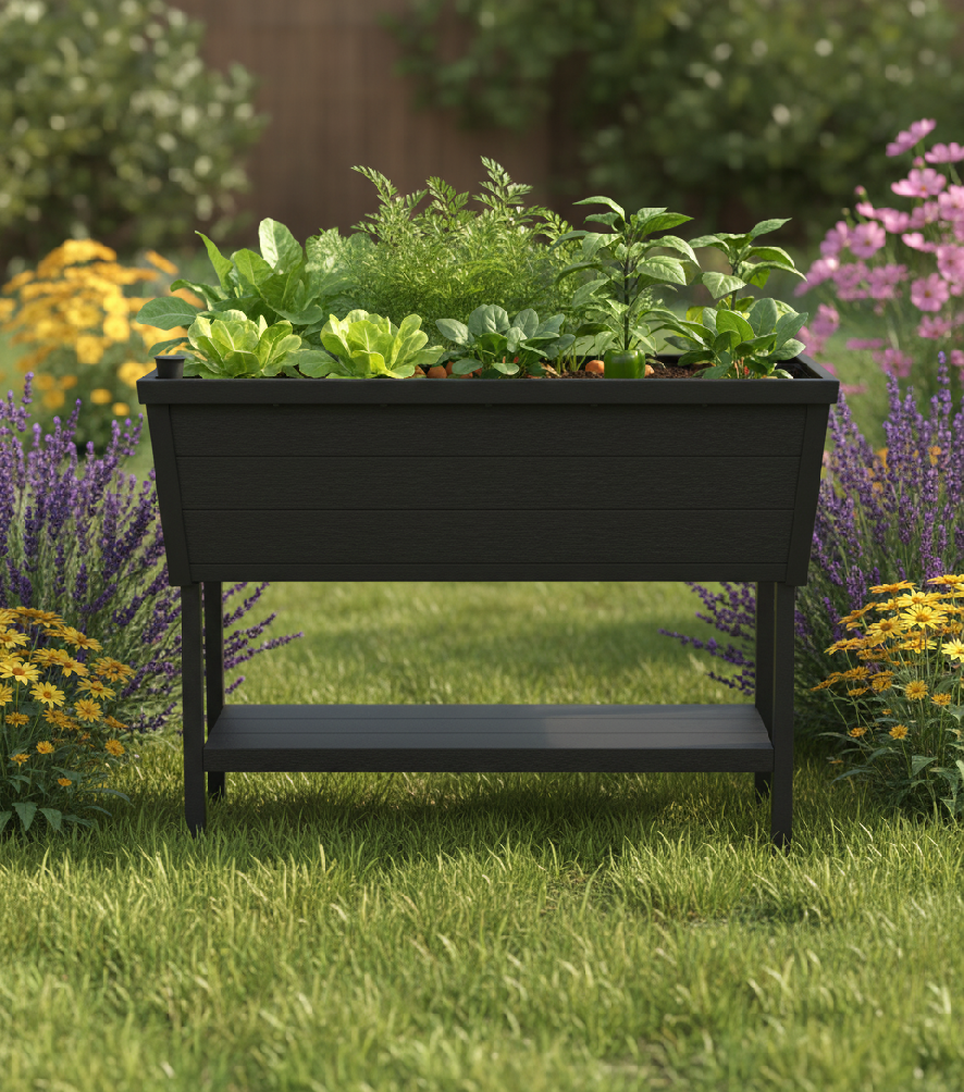 Levně KETER Květináč GARDEN PLOT | grafit