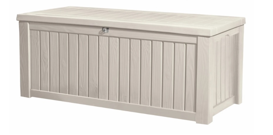 Levně KETER Úložný box WOODROCK 570L | krémová