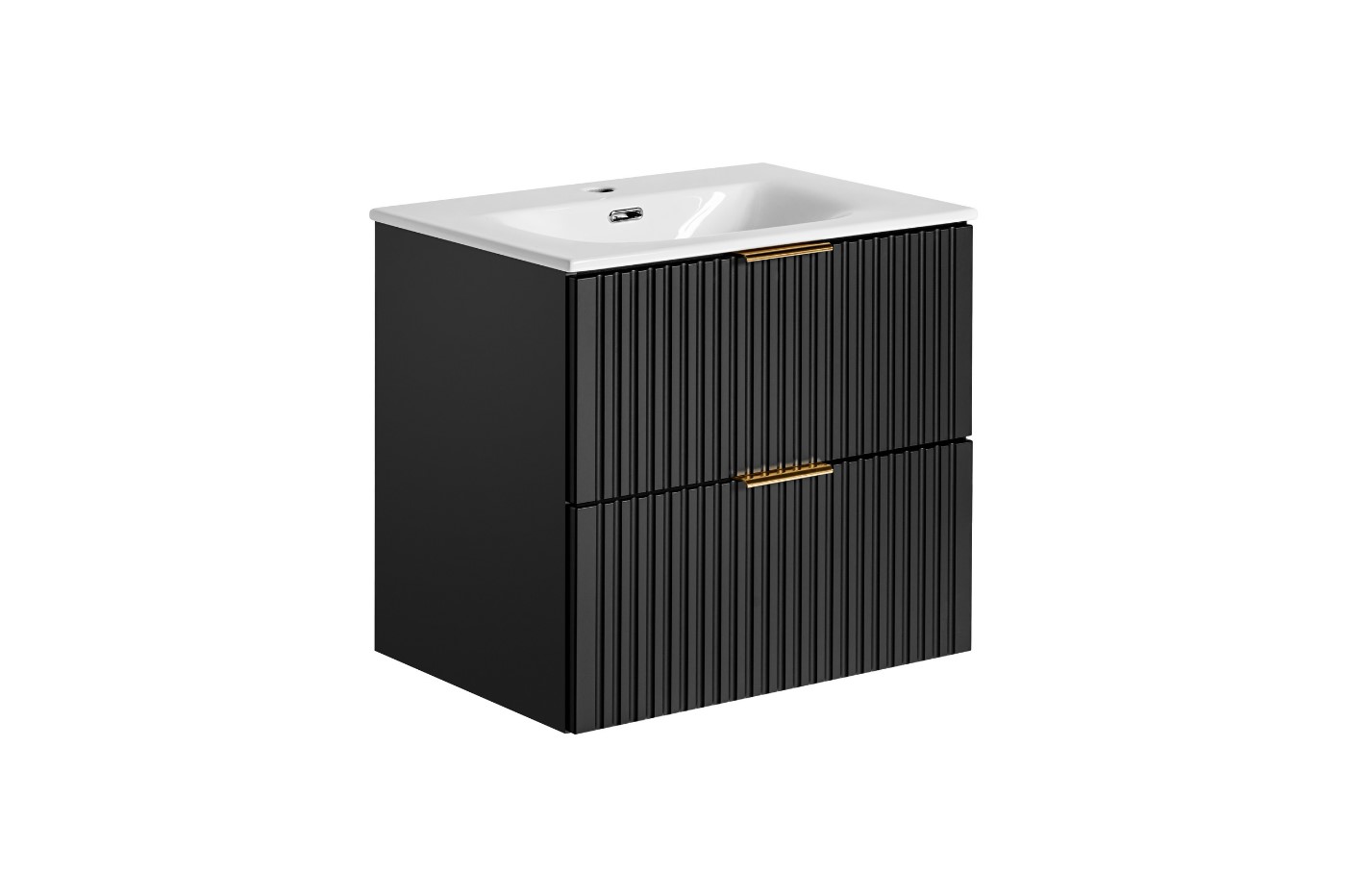 ArtCom Koupelnová skříňka s umyvadlem ADEL Black U60/1 | 60 cm