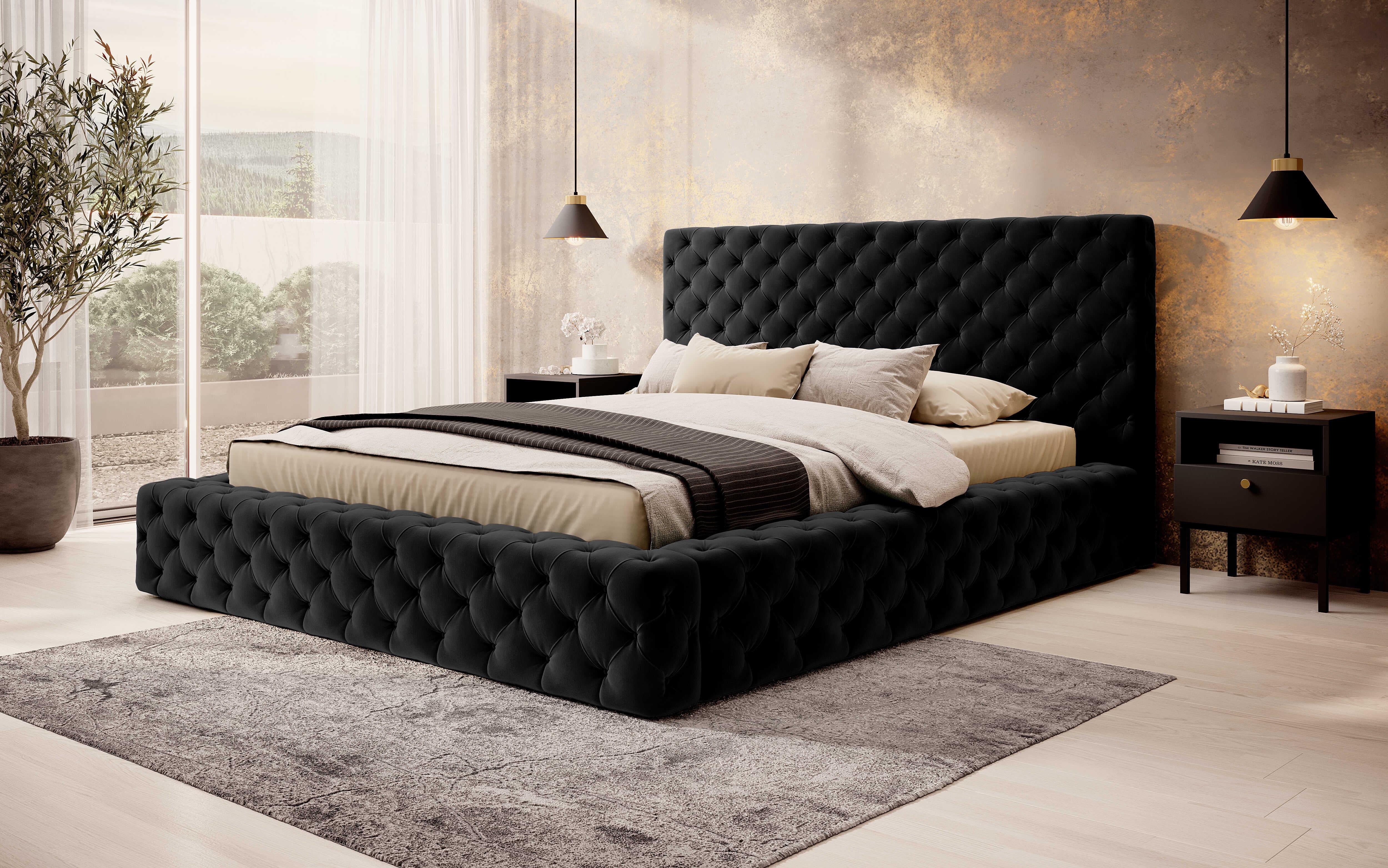 Levně Artelta Manželská postel PRINCCE | 140 x 200 cm Barva: Lukso 10