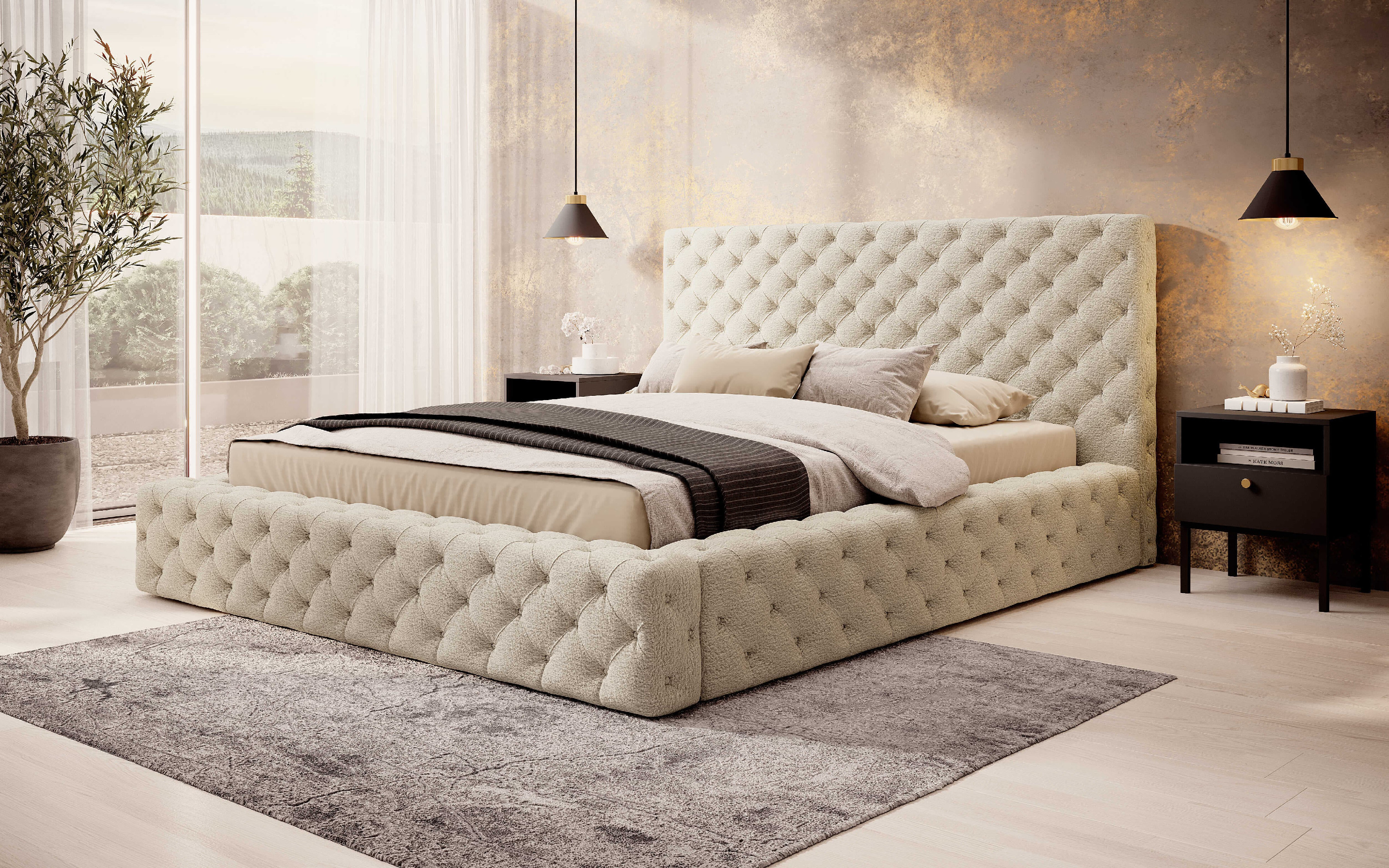 Artelta Manželská postel PRINCCE | 180 x 200 cm Barva: Lukso 10