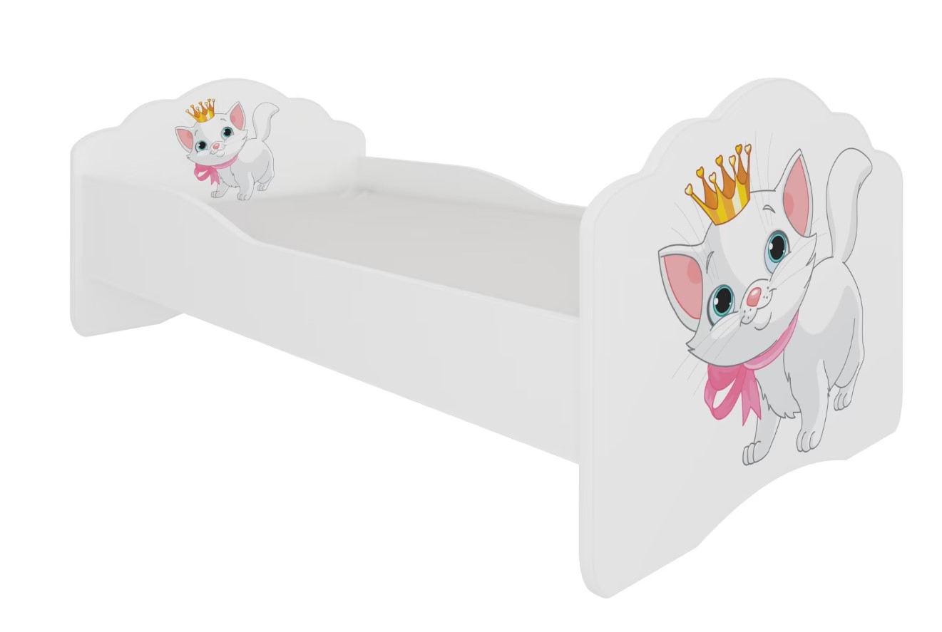 Levně ArtAdrk Dětská postel CASIMO | 80 x 160 cm Provedení: Kočička