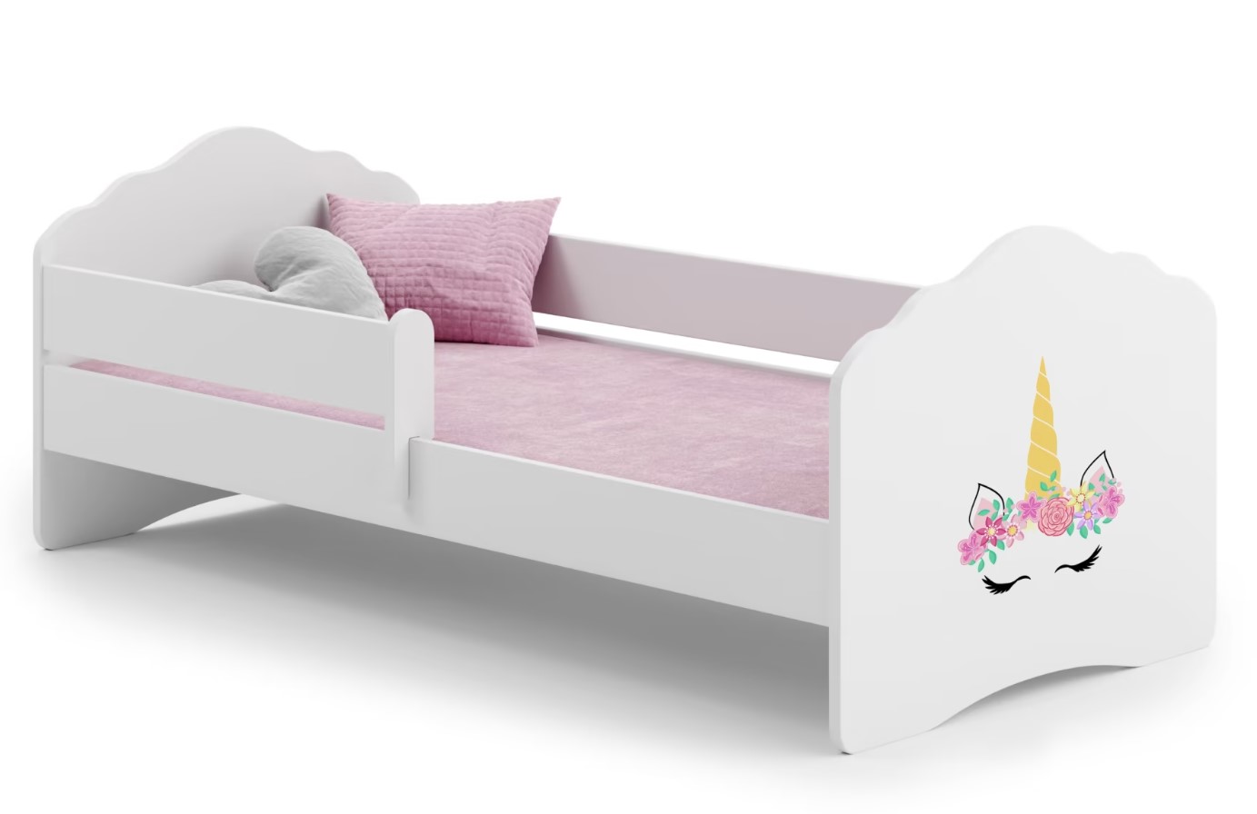 Levně ArtAdrk Dětská postel CASIMO | se zábranou Provedení: Balerína