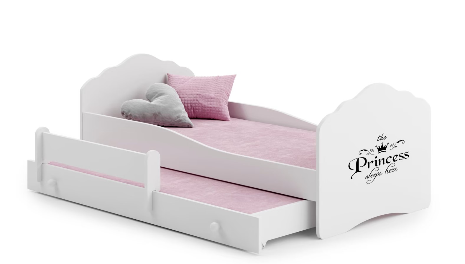 Levně ArtAdrk Dětská postel CASIMO II | s přistýlkou Provedení: Princess