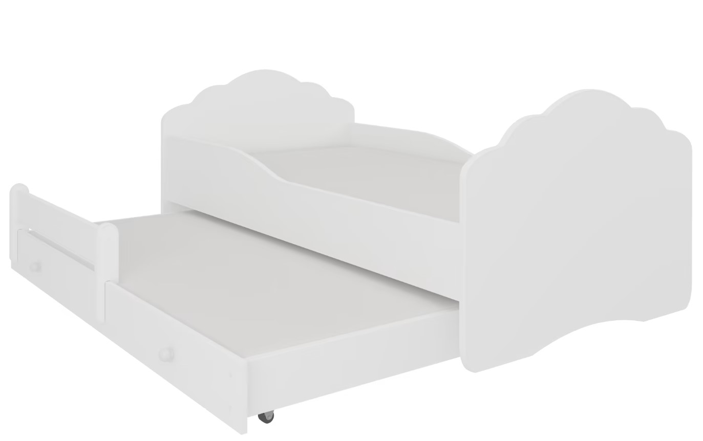 Levně ArtAdrk Dětská postel CASIMO II | s přistýlkou Provedení: Bílá