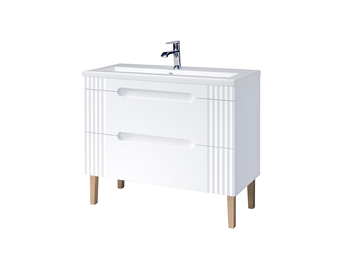 ArtCom Koupelnová skříňka s umyvadlem FIJI White U100/1 | 100 cm