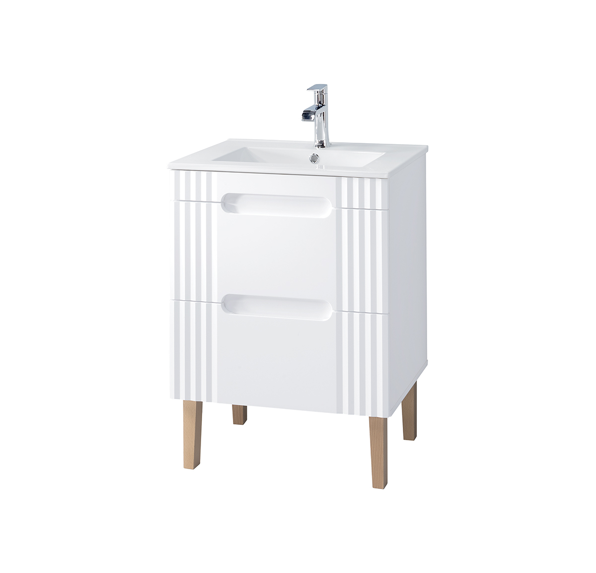 Levně ArtCom Koupelnová skříňka s umyvadlem FIJI White U60/1 | 60 cm