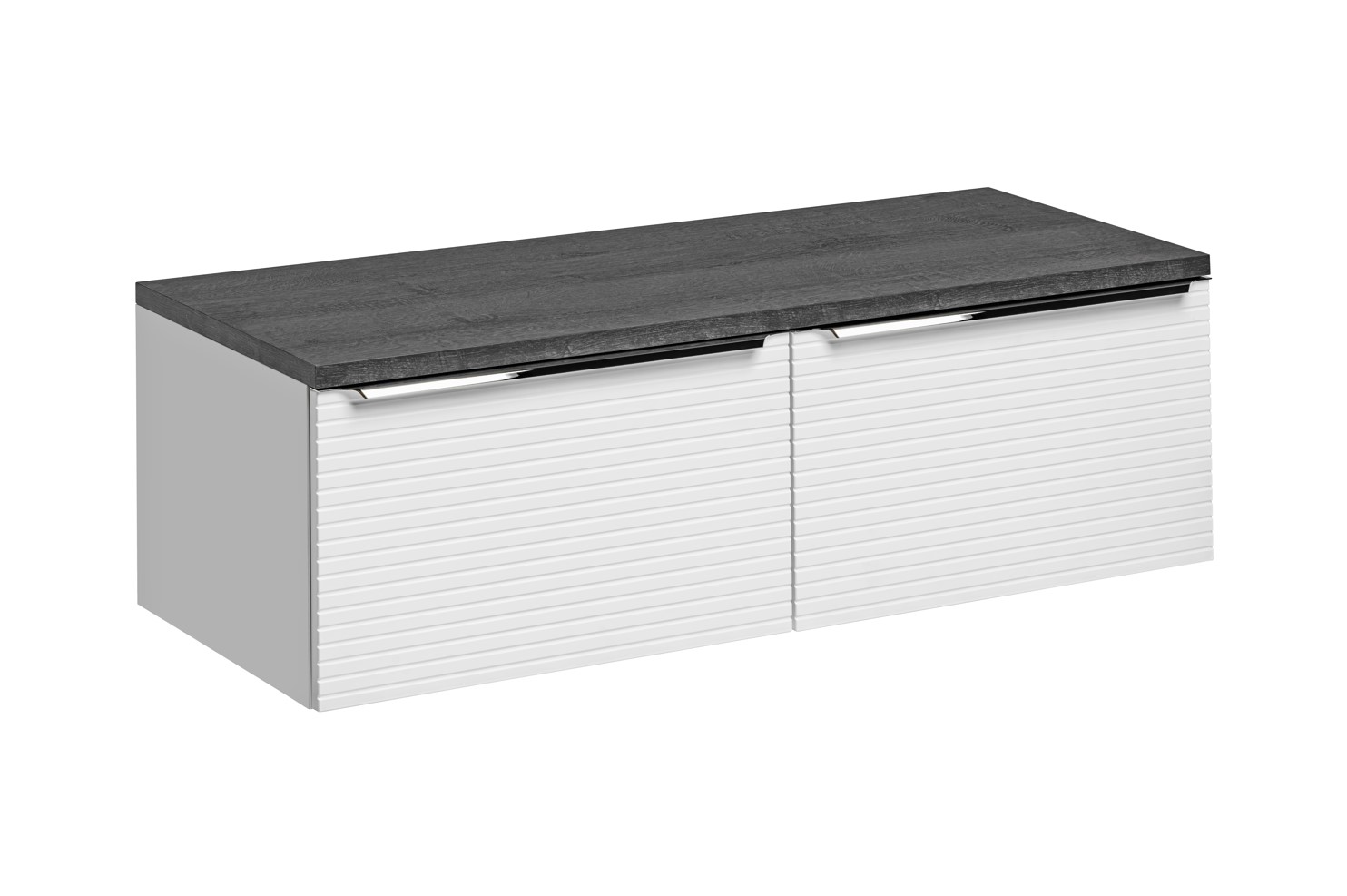 Levně ArtCom Koupelnová skříňka s deskou LEONARDO White D120/1 | 120 cm