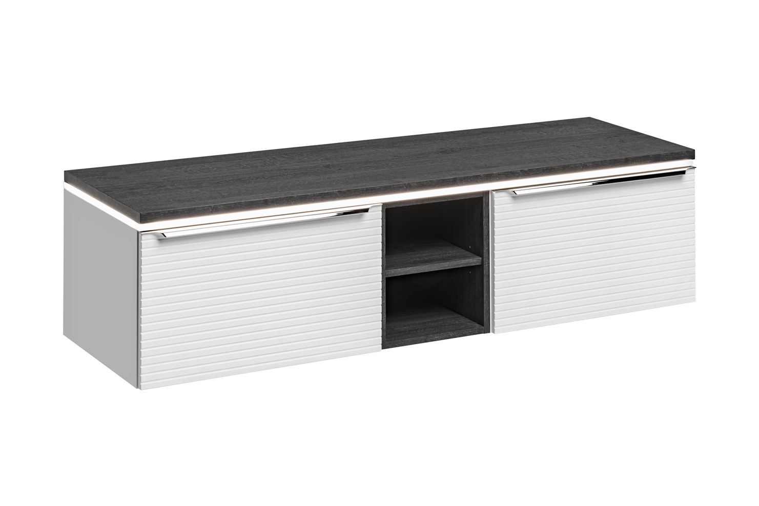 Levně ArtCom Koupelnová skříňka s deskou LEONARDO White D150/1 | 150 cm