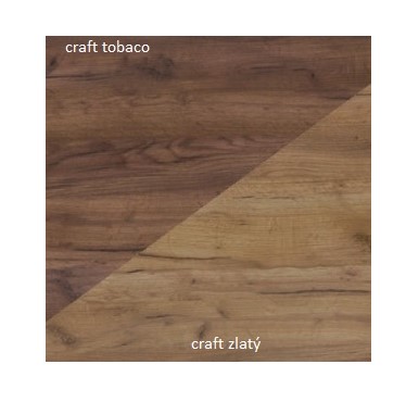 ArtCross Konferenční stolek BOSTON Barva: Craft tobaco / craft zlatý