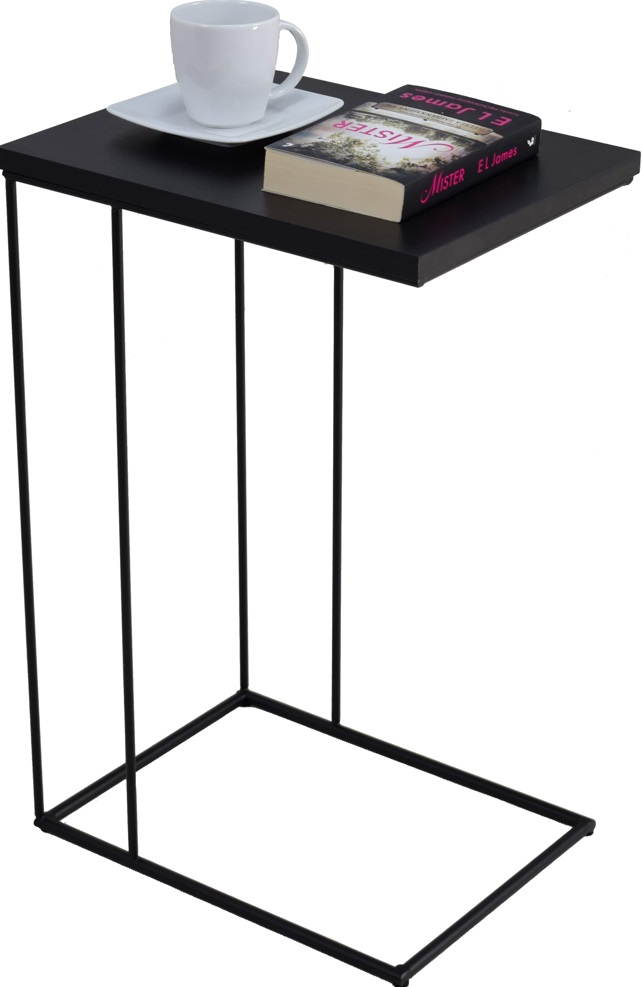 ArtAdrk Příruční stolek DRU | černé nohy Barva: Černá