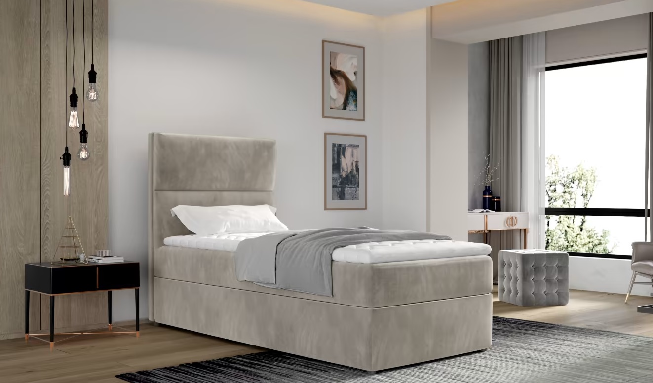 Artelta Čalouněná jednolůžková postel ARCO | 90 x 200 cm Barva: Paros 02