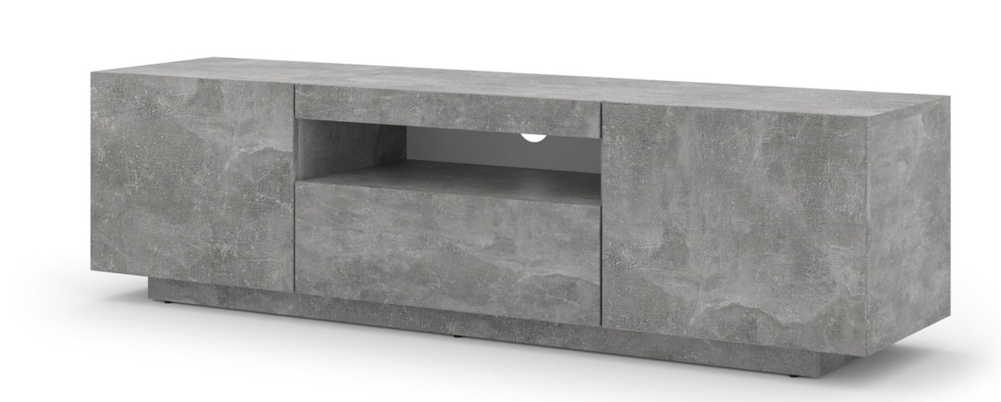 Levně ARTBm TV stolek AURA 150 | beton Variant: bez LED osvětlení
