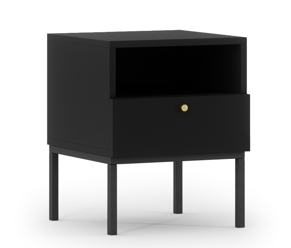 Artelta Noční stolek LANZZI Barva: Černá