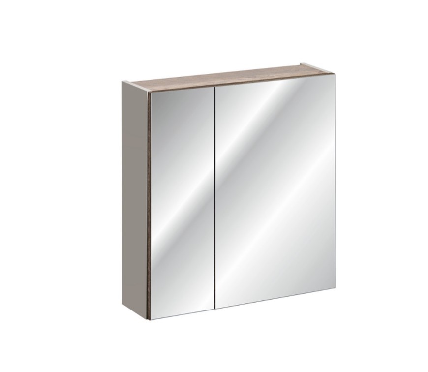 Levně ArtCom Zrcadlová skříňka SANTA FE Taupe 84-60 | 60 cm