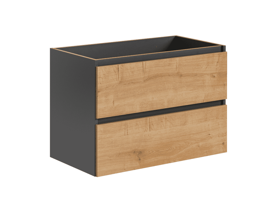 Levně ArtCom Skříňka pod umyvadlo MONAKO GREY OAK 821 | 80 cm