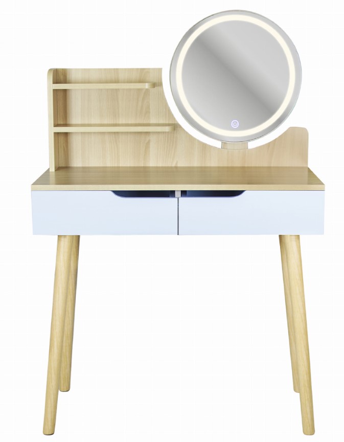 ArtJum Toaletní stolek SCANDI 2 LED | CM-254138