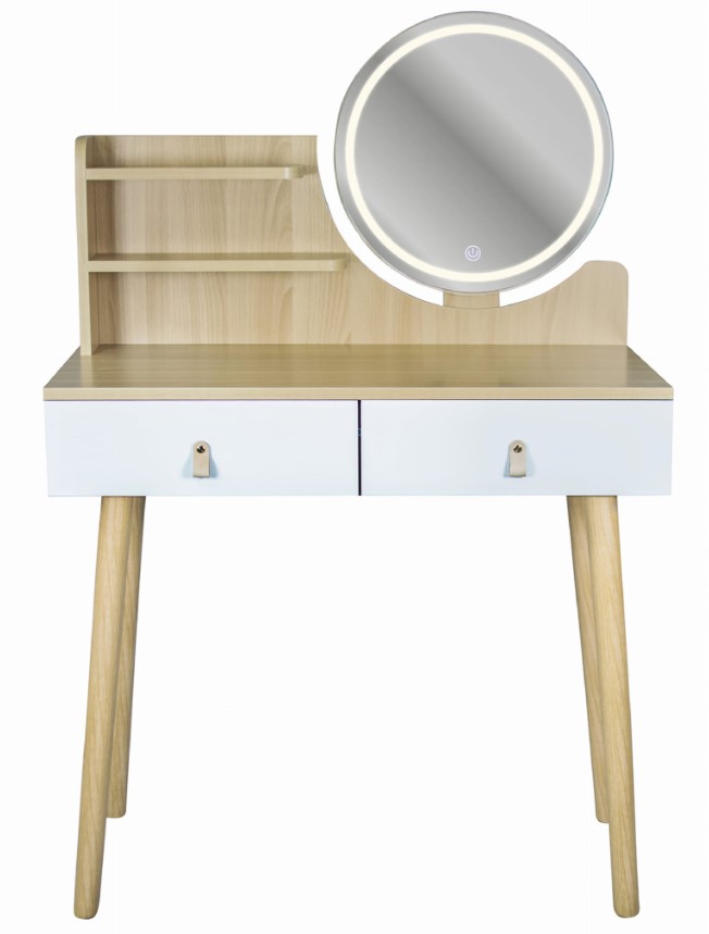 ArtJum Toaletní stolek SCANDI 3 LED | CM-254152