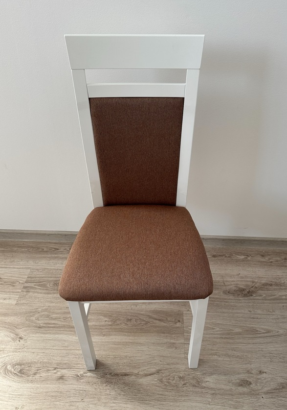 Levně Drewmix Jídelní židle MILANO 6 | bílá látka 15