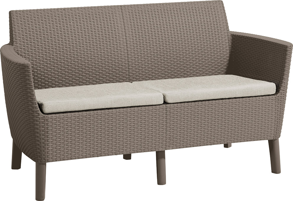 Levně KETER Pohovka SALOMON 2 seater sofa | cappuccino