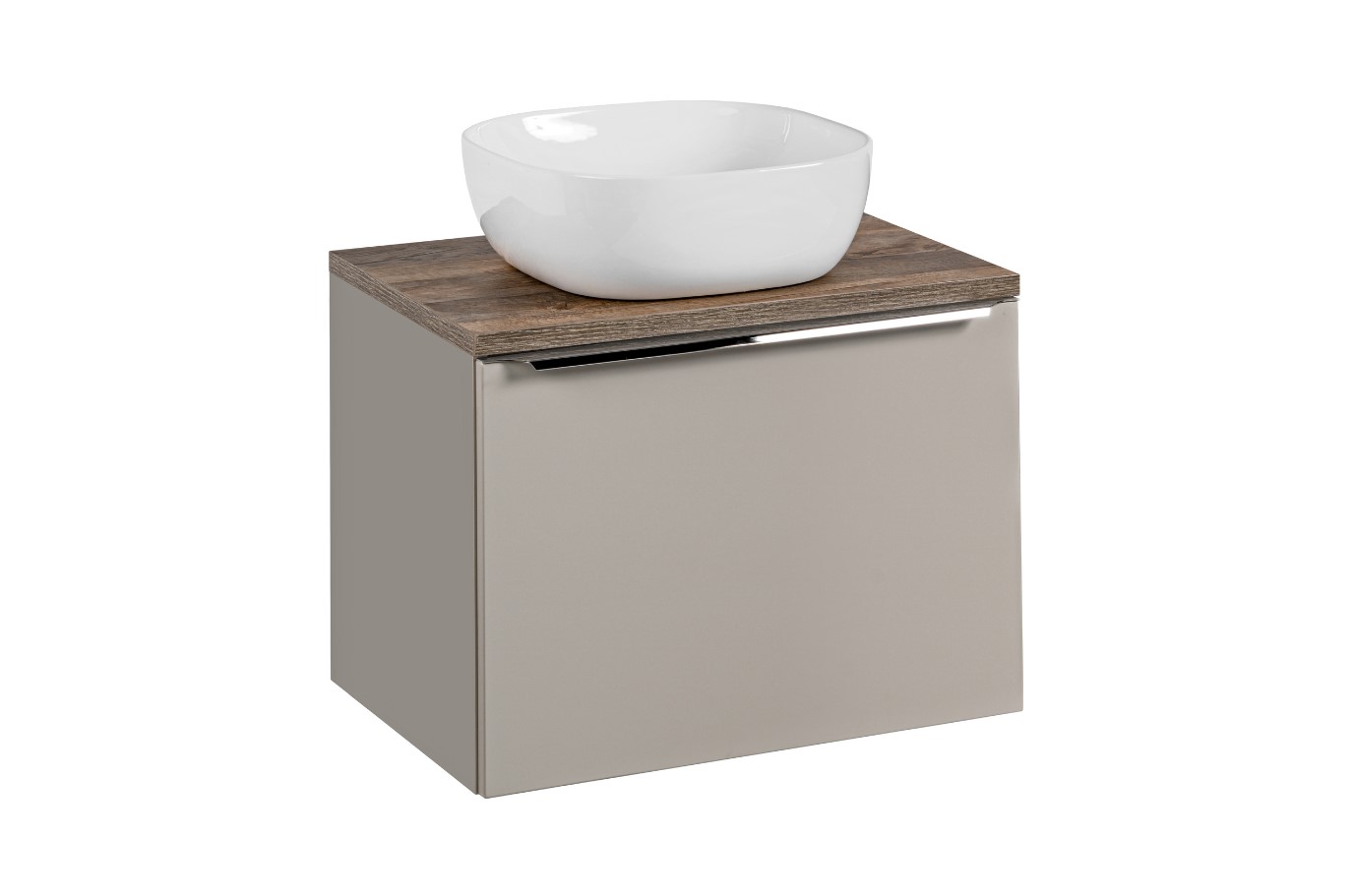 ArtCom Koupelnová skříňka s umyvadlem a deskou SANTA Fe Taupe DU60/1 | 60 cm