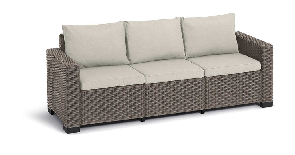 KETER Zahradní pohovka FLORIDA 3 seater | cappuccino