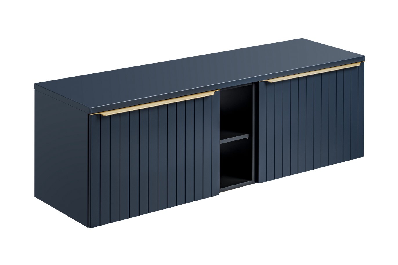 Levně ArtCom Koupelnová skříňka s deskou SANTA FE Blue D140/1 | 140 cm