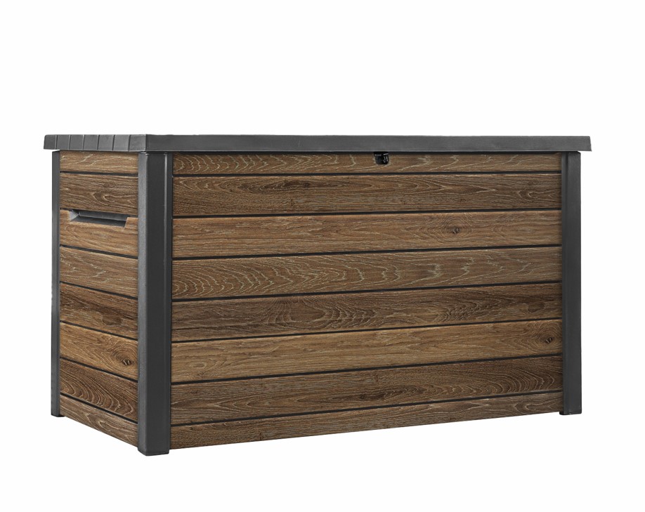Levně KETER Zahradní úložný box DECO DASHBOARD STORAGE 870L | ořech
