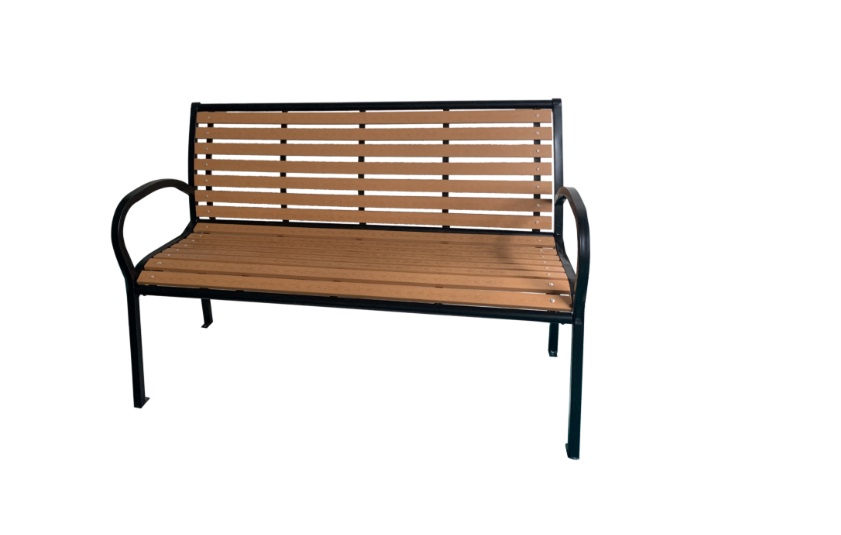 Levně Chomik Zahradní lavice AMBER 0865 | hnědá