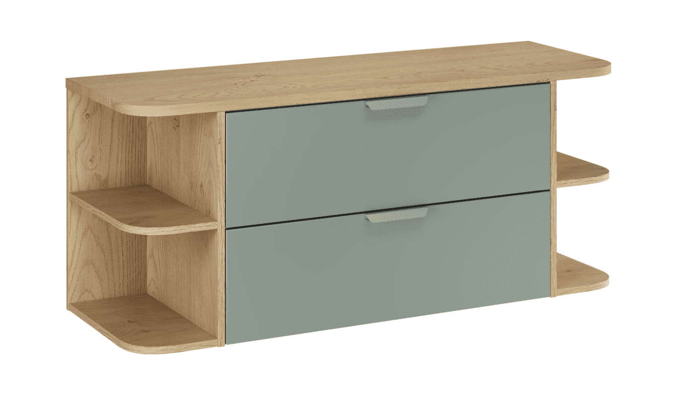 ArtCom Koupelnová skříňka s deskou ASTER Green LRSM D120cm | 120 cm