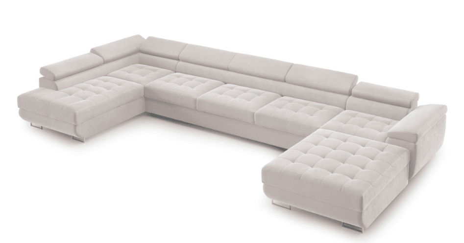 Levně ArtPK Rohová sedací souprava BENJAMIN 275 U XL | levá strana Barva: Castel 03