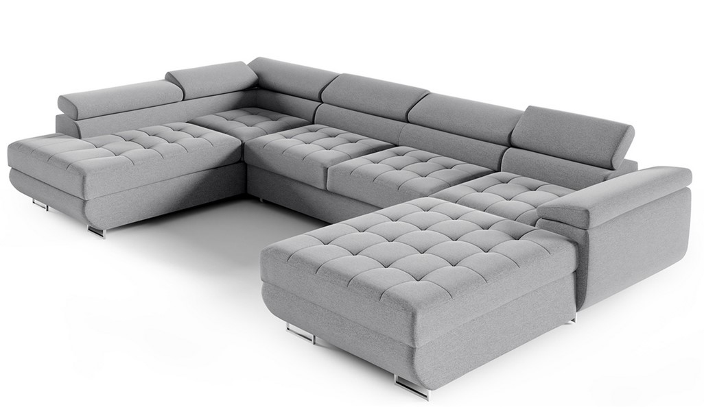 Levně ArtPK Rohová sedací souprava BENJAMIN 275 U XL | levá strana Barva: Monolith 85