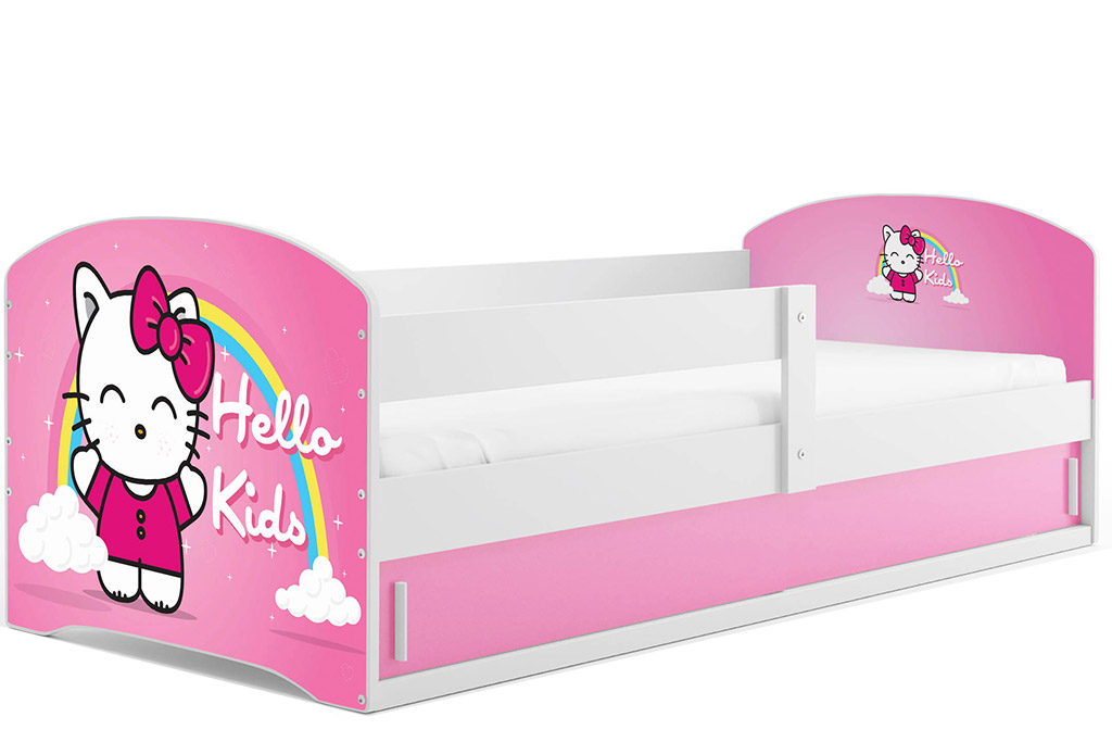 BMS Dětská obrázková postel LUKI 1 | bílá Obrázek: Hello Kids