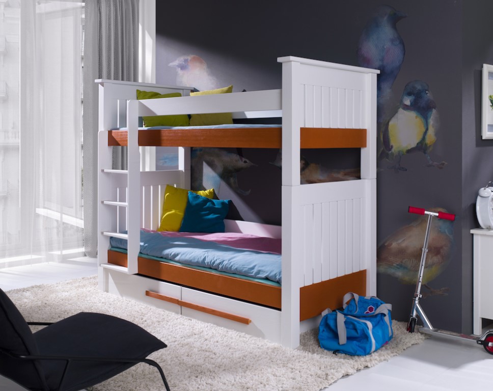 ArtBed Dětská patrová postel CASIMIR Provedení: Moření - Barva