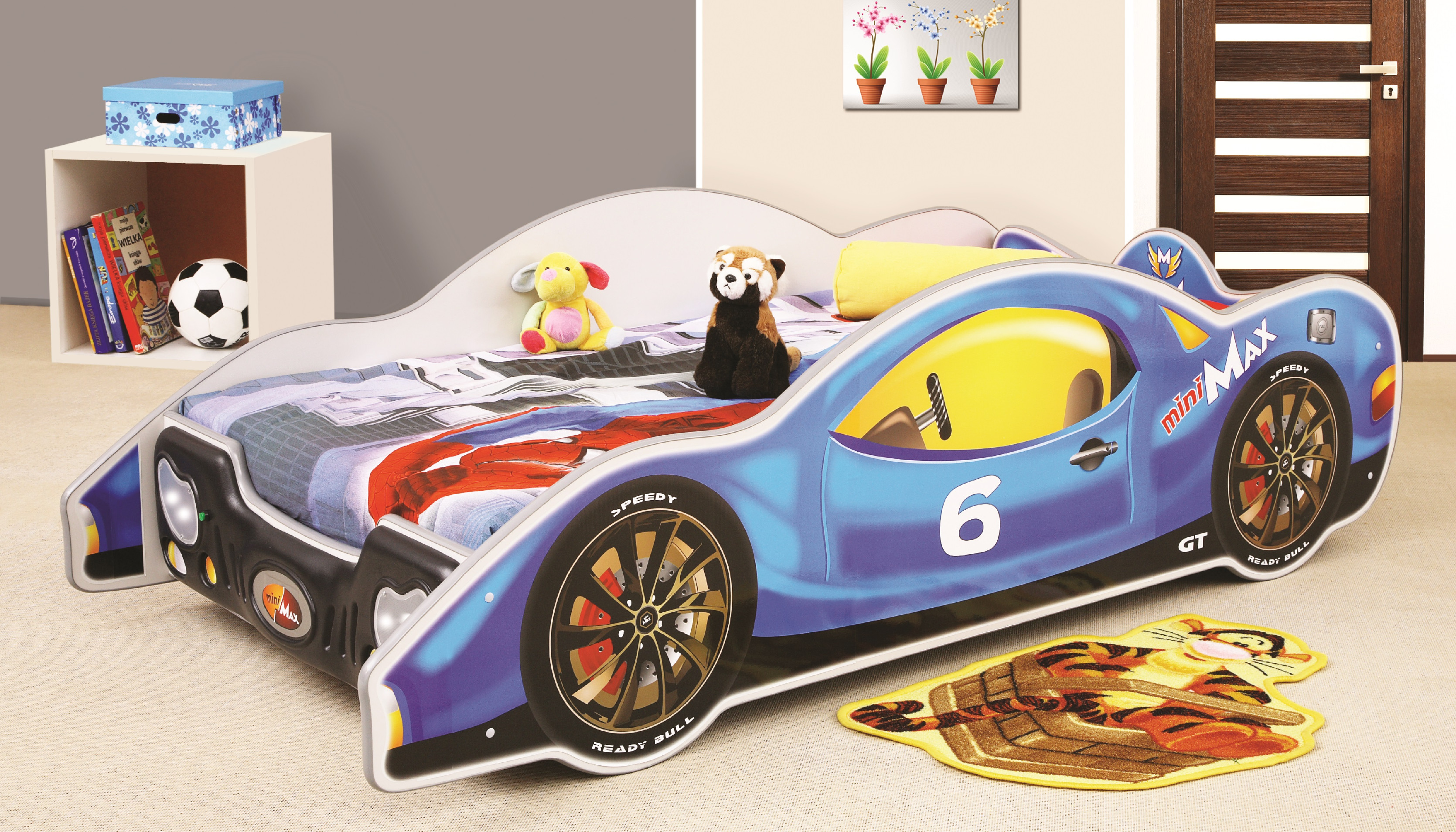 Levně Artplast Dětská postel AUTO MINI MAX | modré