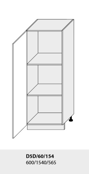 ArtExt Kuchyňská linka Brerra - lesk Kuchyně: Spodní skříňka D5D/60/154/(ŠxVxH) 60 x 154 x 56,5 cm