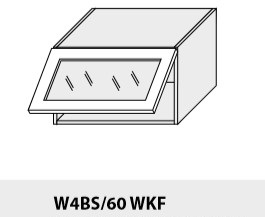 Levně ArtExt Kuchyňská linka Brerra - lesk Kuchyně: Horní skříňka W4BS/60 WKF / rám v barvě dvířek (ŠxVxH) 60 x 36 x 32,5 cm