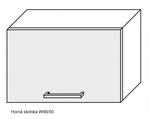 ArtExt Kuchyňská linka Florence - mat Kuchyně: Horní skříňka W4B/50/(ŠxVxH) 50 x 36 x 32,5 cm