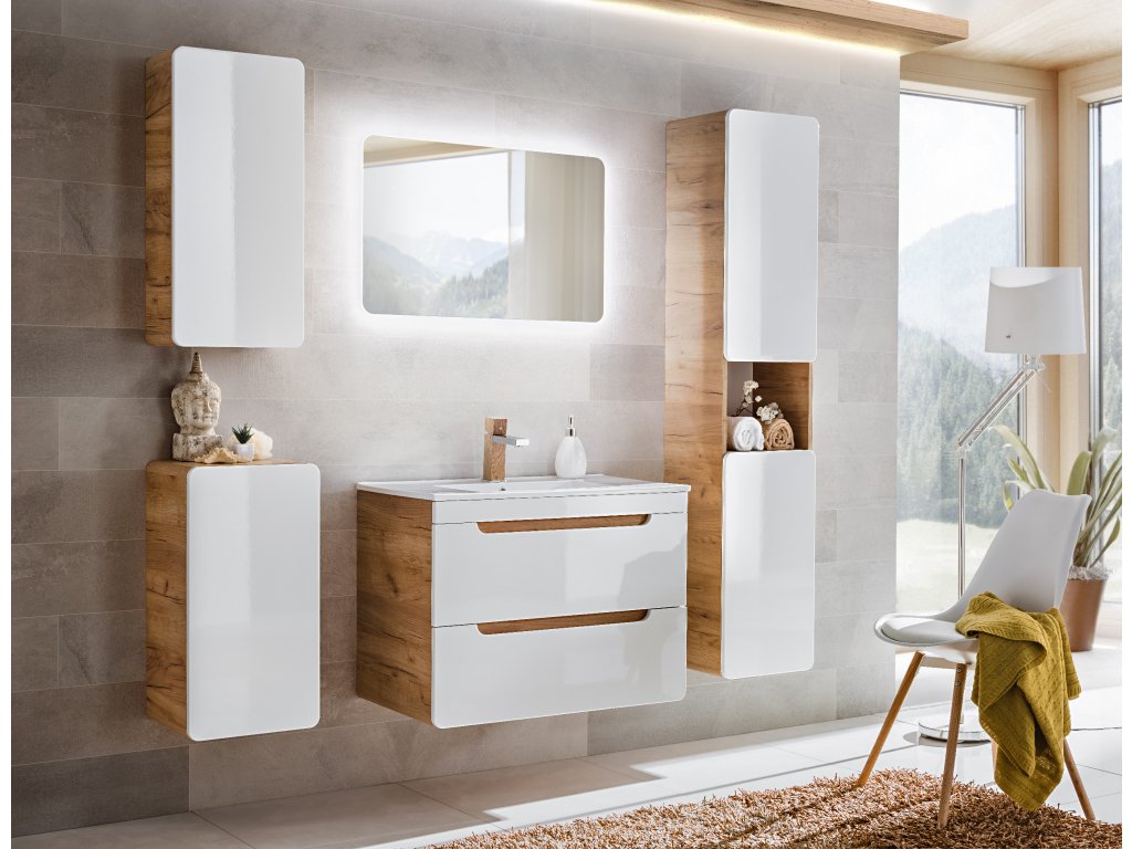 Levně ArtCom Koupelnový komplet ARUBA White 60/2