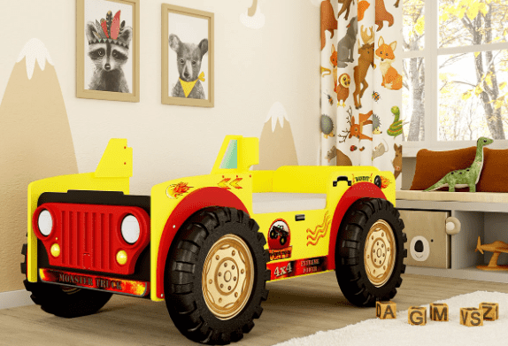 Artplast Dětská postel MONSTER TRUCK