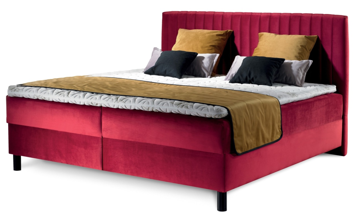 Levně New Design Manželská postel RETO 180 | s topperem Extra