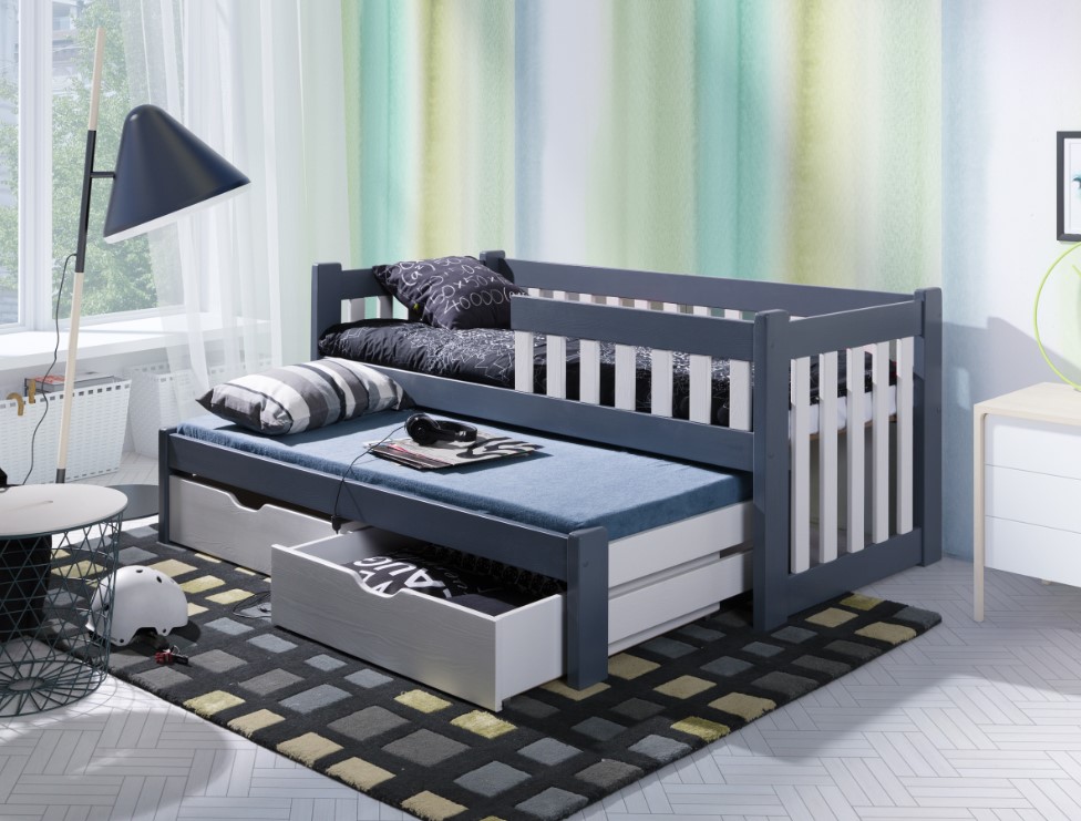 ArtBed Dětská postel s přistýlkou FILIP II Provedení: Moření - Akryl