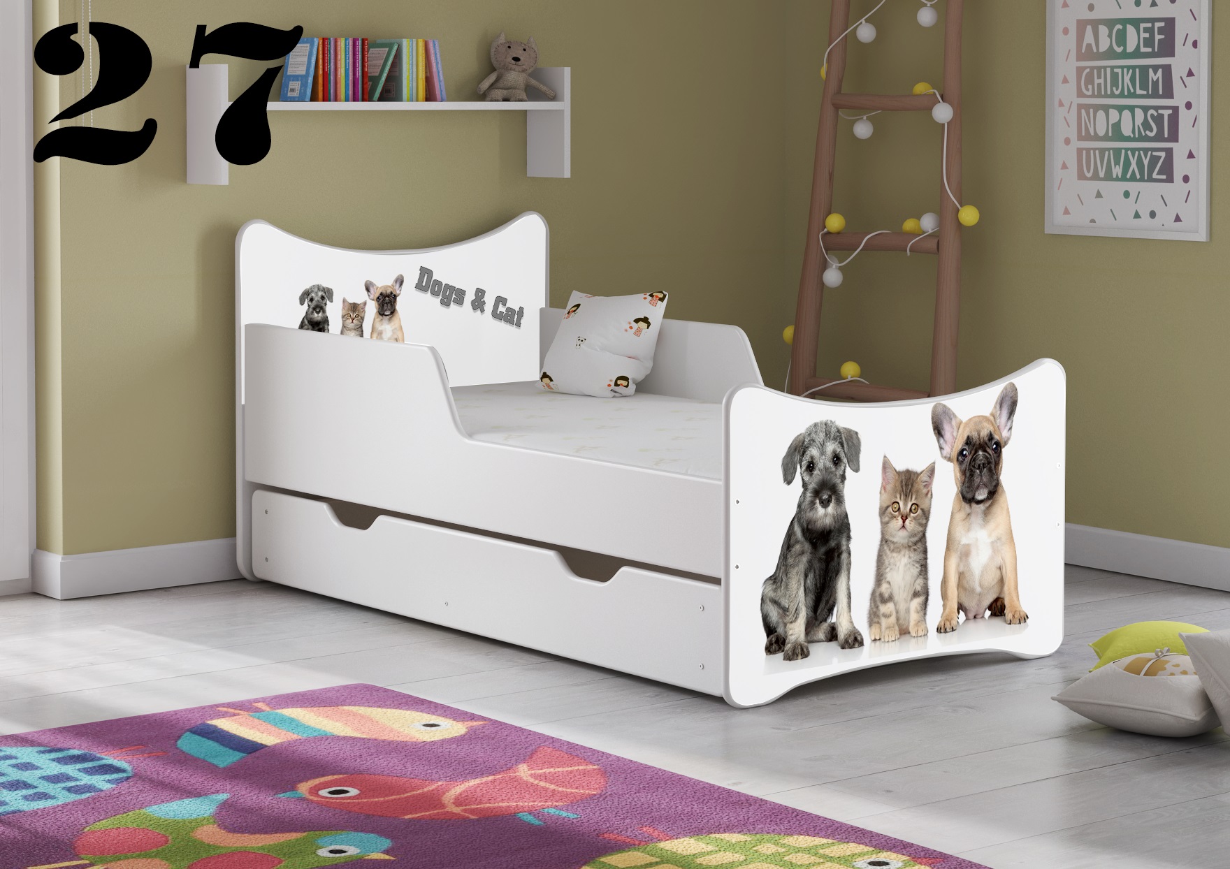 Detská posteľ SMB - zvieratá Provedení: Obrázek č.27
