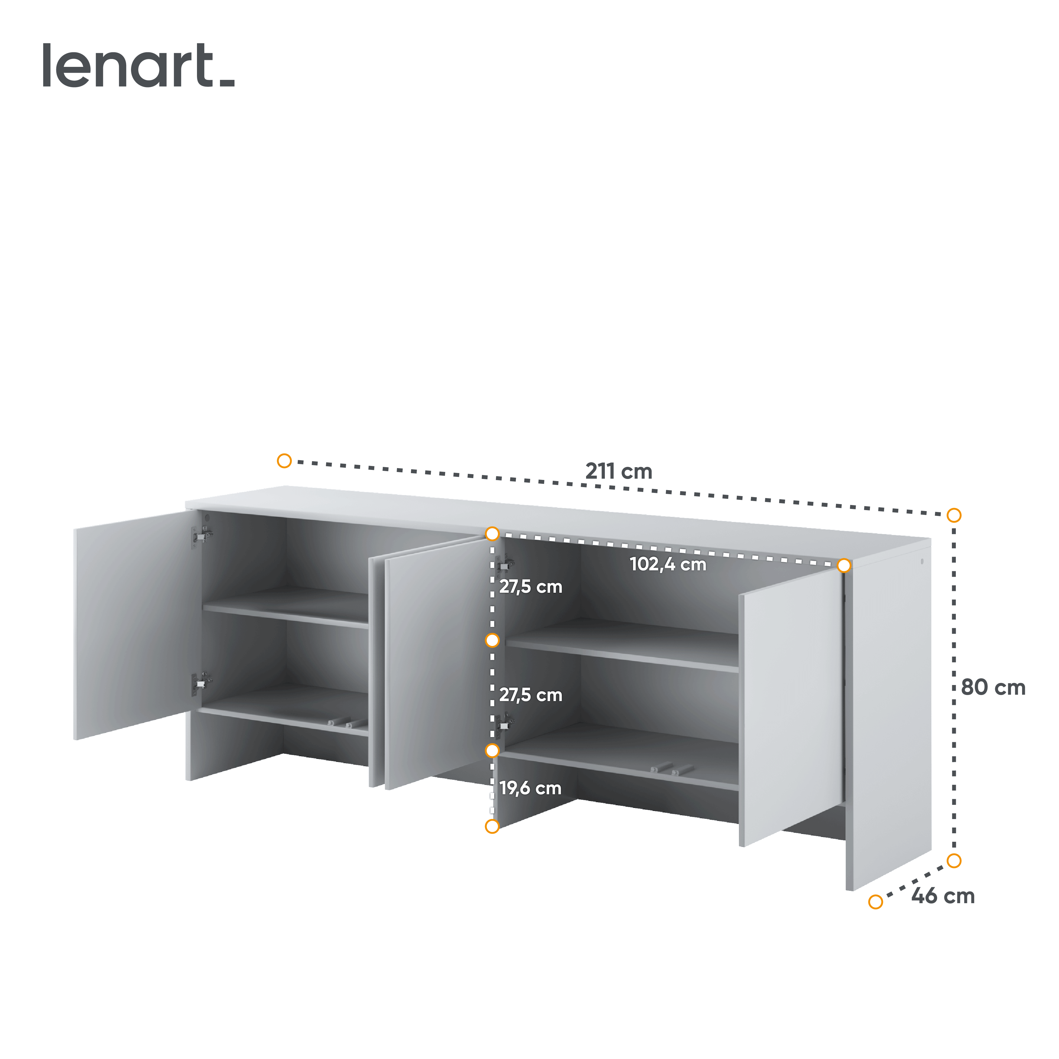 Dig-net nábytek Nástavec pro sklápěcí postel Lenart BED CONCEPT BC-10 Barva: Bílá