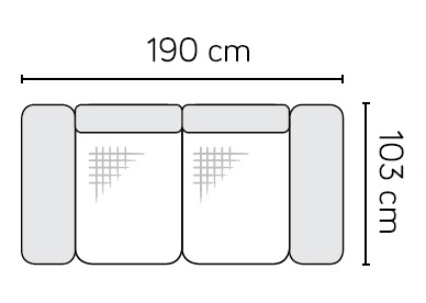 Stagra pohovka Arezzo Provedení: 2,5-sed